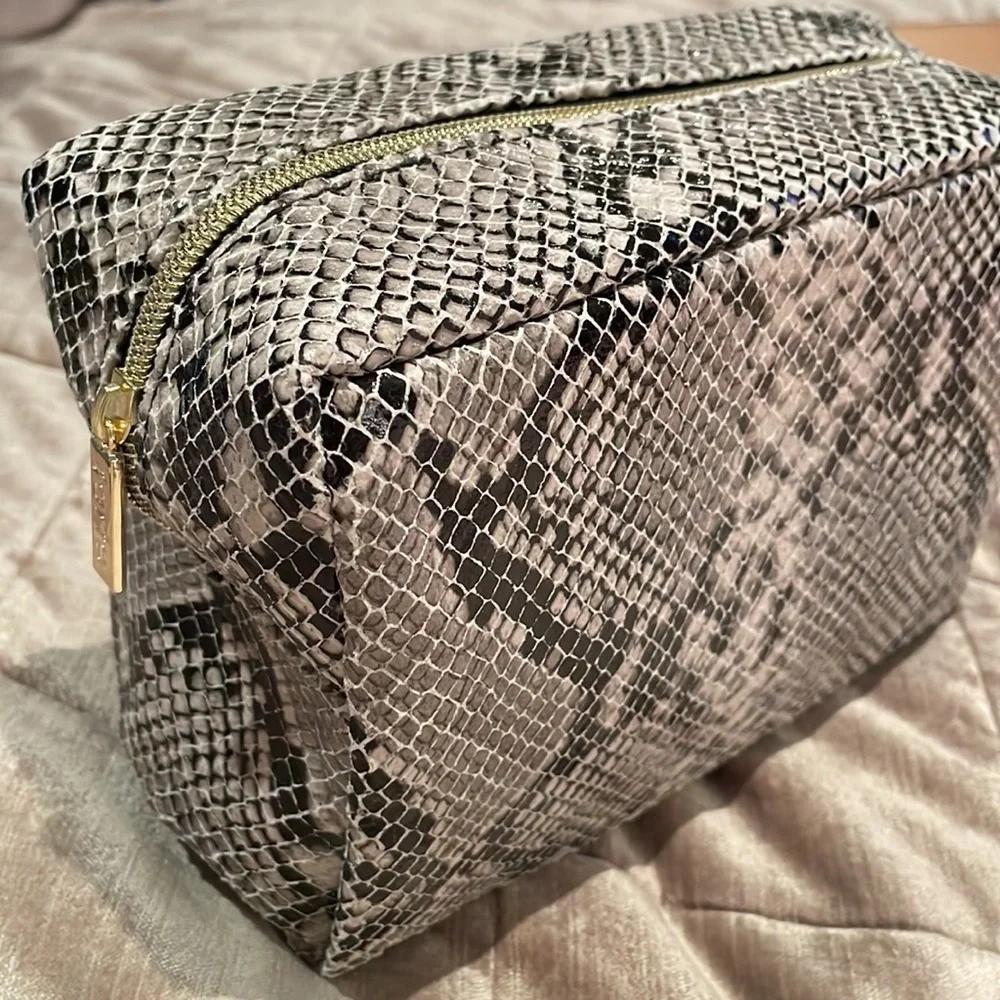 Tarte Cosmetics Faux Snakeskin Makeup Cosmetics Travel Bag